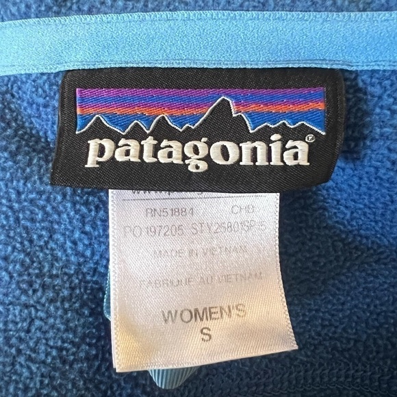 Patagonia Better Sweater Knit Fleece Jacket Alaska Blue Zip Front Small - Picture 7 of 9